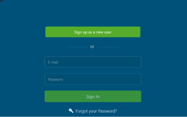 Log in with an email account and password 