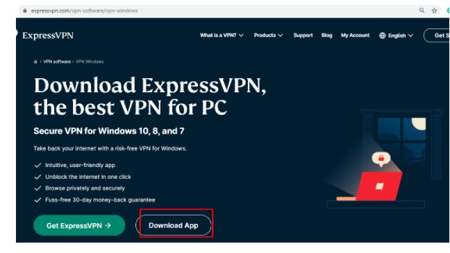 download the VPN app